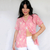 Camisa Estampada Rosa (G)