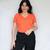 Blusa Laranja Vintage (M)