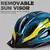 Vicgoal adultos capacete da bicicleta viseira led luz traseira - comprar online