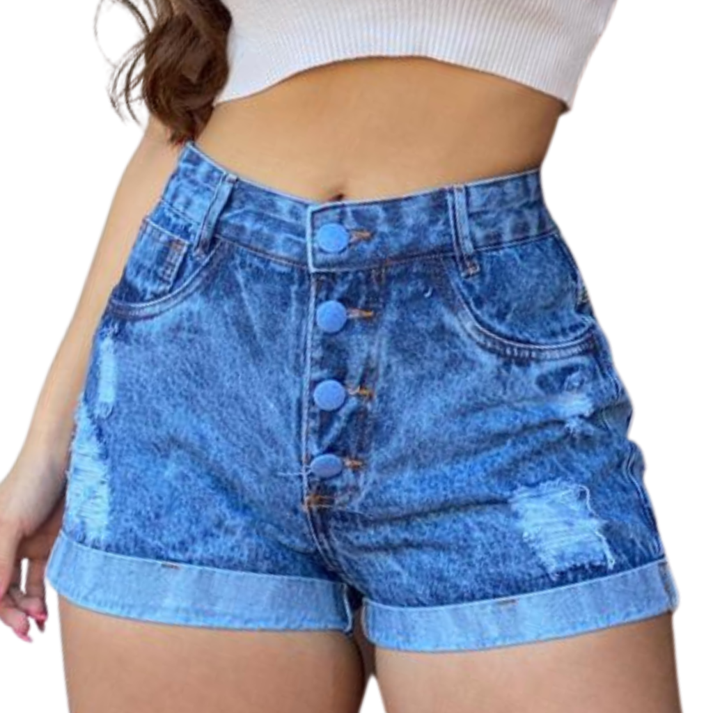 Jeans Rasgado Feminino Shots Soft - RF Styllus