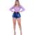 Bermuda Short Feminino Jeans Short Curto Jeans Rasgado na internet