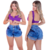 Short Jeans Feminino Cintura Modelo Alta Detonado na internet