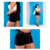 Bermuda Short Premium Feminino Preto Jeans - loja online