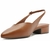 Sapatilha Anacapri Slingback Salto Bloco Corte Triangular - Carmesin Store