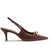 Scarpin Arezzo Couro Slingback Metal Silvia Braz