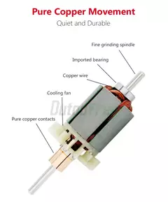 Mini esmeriladora eléctrica para el hogar, esmeriladora de mesa con muelas gruesa y fina - KTools essentials