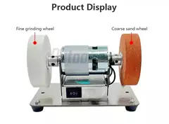 Mini esmeriladora eléctrica para el hogar, esmeriladora de mesa con muelas gruesa y fina en internet