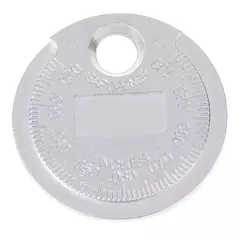 Calibrador de bujías tipo moneda, rango de 0,6-2,4mm