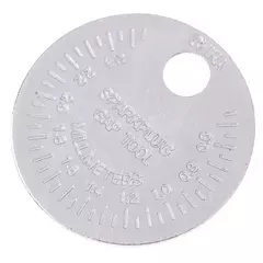 Calibrador de bujías tipo moneda, rango de 0,6-2,4mm - comprar en línea