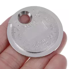 Imagen de Calibrador de bujías tipo moneda, rango de 0,6-2,4mm