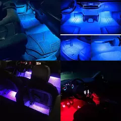 Tiras de luces LED RGB universales para coche con conexión USB. - KTools essentials