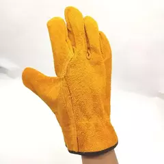 Guantes de trabajo de cuero de vaca suave.