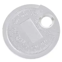 Calibrador de bujías tipo moneda, rango de 0,6-2,4mm