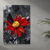 Imagem do Quadro Decorativo Vermelho Vivo: A Beleza da Flor Solitária