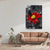 Quadro Decorativo Vermelho Vivo: A Beleza da Flor Solitária