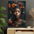 Quadro Decorativo Harmonia em Cores: Retrato de uma Mulher Negra