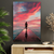 Quadro Decorativo Caminho para o Infinito: Reflexos ao Entardecer