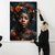 Quadro Decorativo Harmonia em Cores: Retrato de uma Mulher Negra - Fox Quadros | Decorando com Estilo