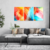 Quadro Decorativo Abstrato Confluência de Cores - comprar online