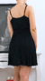 Vestido transpassado Estrela Preto - comprar online