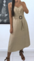 Vestido midi linho Quimera