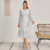 Vestido Branco Elegante de Renda com Babados - comprar online