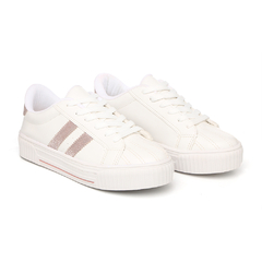 Tenis Feminino Casual Branco Confortável na internet