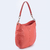 Bolsa Hobo Grande Couro Laranja - comprar online