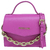 Bolsa Satchel Pequena Couro Rosa - comprar online