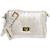 Bolsa Tiracolo Pequena Couro Off White Escamas - comprar online