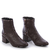 Bota Salto Baixo Cano Curto Couro - comprar online