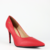 Scarpin Essencial Salto Alto Couro Vermelho - comprar online