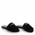 Pantufa Homewear Veludo Preto Detalhe Metal - comprar online