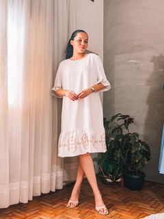 Vestido Branco Liso