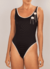 Swimsuit Concha - Preto - Ribbed BIO on internet