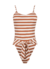 Swimsuit Giovana - Striped Caramel on internet