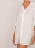 Beach Shirt Clara - Bordado Branco - Linho - buy online