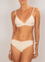 Top Ada and Bottom Simone Off-White Ribbed BIO - Bikini