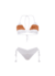 Top Paula Cores e Calcinha Simone Branco Canelado BIO - Conjunto - comprar online