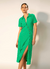 Vivian Dress - Verde Vintage - Veludo Shine on internet