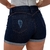 Short Feminino Jeans Escuro Short com Barra Premium Lançamento! na internet