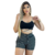 Conjunto Feminino Top Preto com Alças Ajustáveis e Short Preto Listrado - comprar online