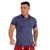 Camisa Masculina Gola Polo Azul Lançamento