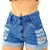 Short Feminino Jeans Short Jeans Rasgado Feminino Cintura Alta