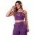 Calça Pantalona e Cropped Conjunto Feminino Roxo - comprar online