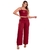 Calça Pantalona e Cropped Conjunto Feminino Vermelho