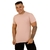 Camisa Rosa Claro Gola Careca Masculina Exclusiva na internet