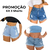 Kit 3 Shorts Jeans Feminino Cintura Alta Modelo Desfiado Promoção - comprar online