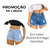 Kit 2 Shorts Jeans Feminino Cintura Alta Modelo Desfiado Promoção na internet