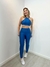 Conjunto Canelado + Top Iza Azul Cobalto